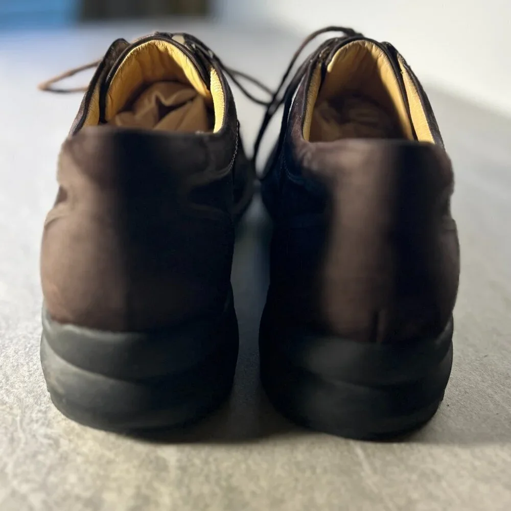 Johnston & Murphy SZ9 Brown Suede Leather Oxford Shoe Retro Office Sturdy Staple